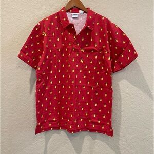 Men’s Haband Knit Hawaiian Polo Size M